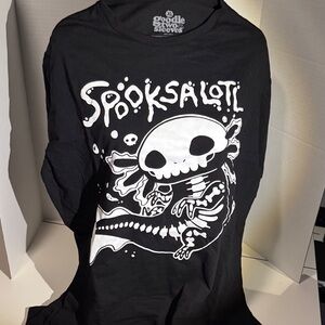 Goodie two sleeves Black "Spooksalot" Graphic Long Sleeve Tee